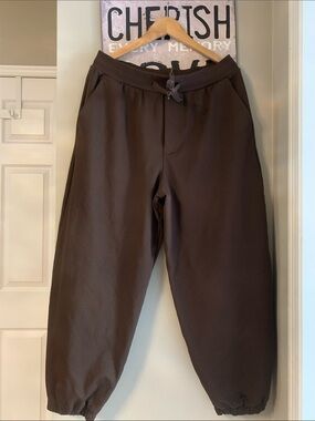 lululemon athletica  Oversized Brown Drawstring Track Pants